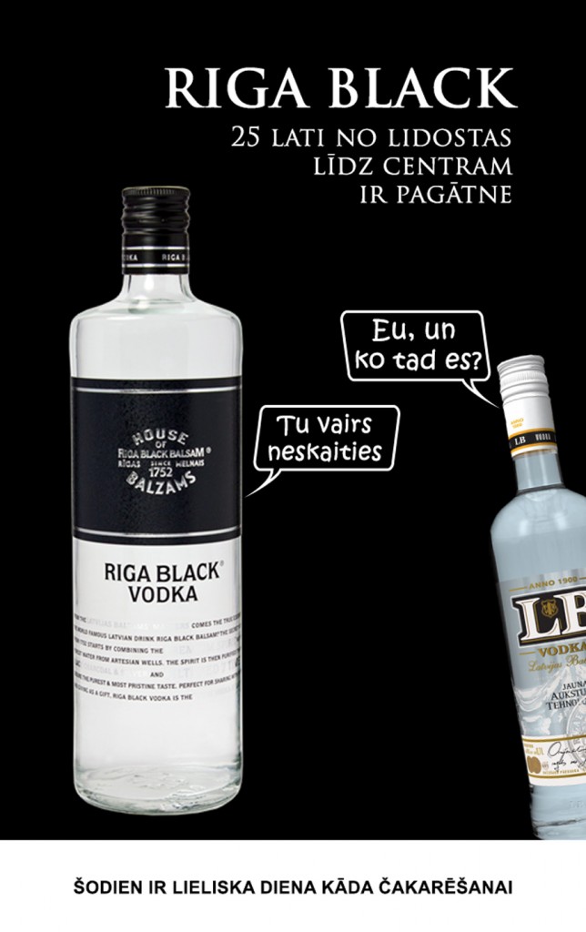 Riga Black vodka. Kāpēc neapčakarēt, ja ir iespēja?